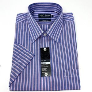 M&S Man Ultimate Pure cotton non iron Shirt NWT